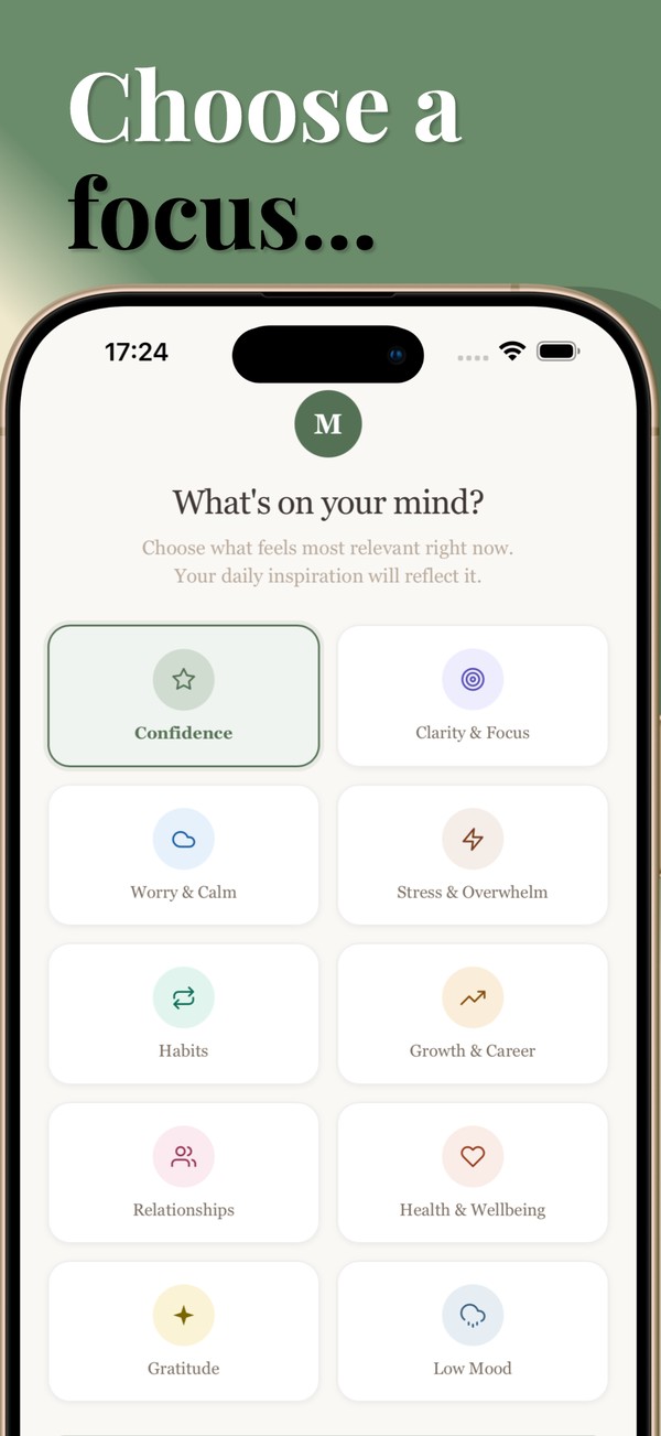 Choose a focus area